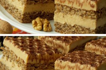 Prajitura „Nucissima” cu Cremă Fiartă de Brânză și Caramel – Desertul cu Gust de Cofetărie Premium
