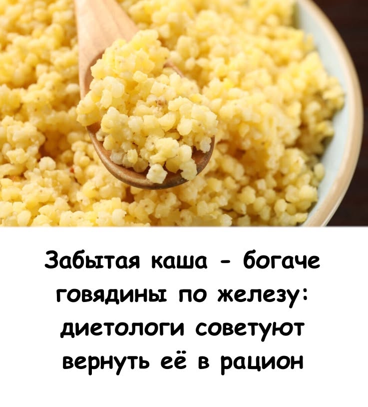 Забытая каша — богаче говядины по железу: диетологи советуют вернуть ее в рацион.