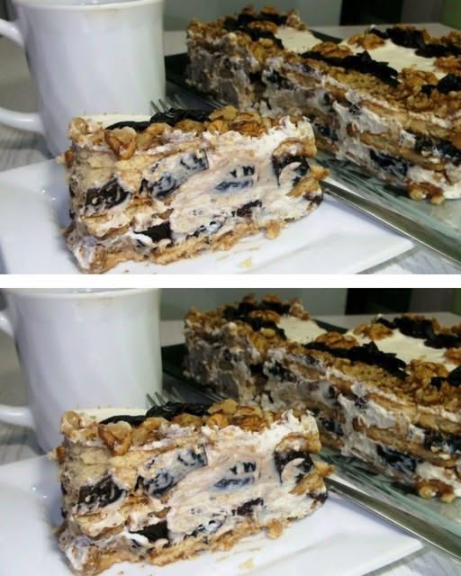 Изысканный торт без выпечки с черносливом и орехами! Изысканный торт без выпечки с черносливом и орехами!